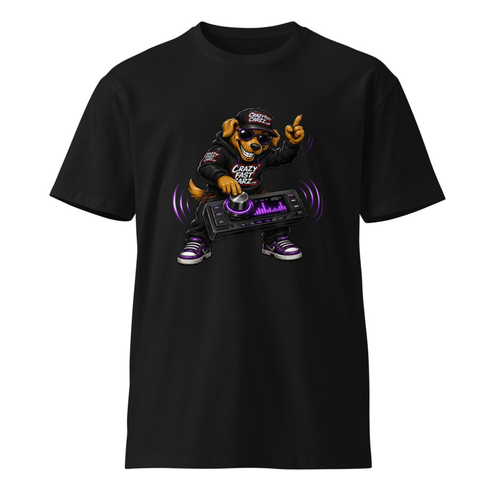 Sound System Dog - Head Unit DJ t-shirt