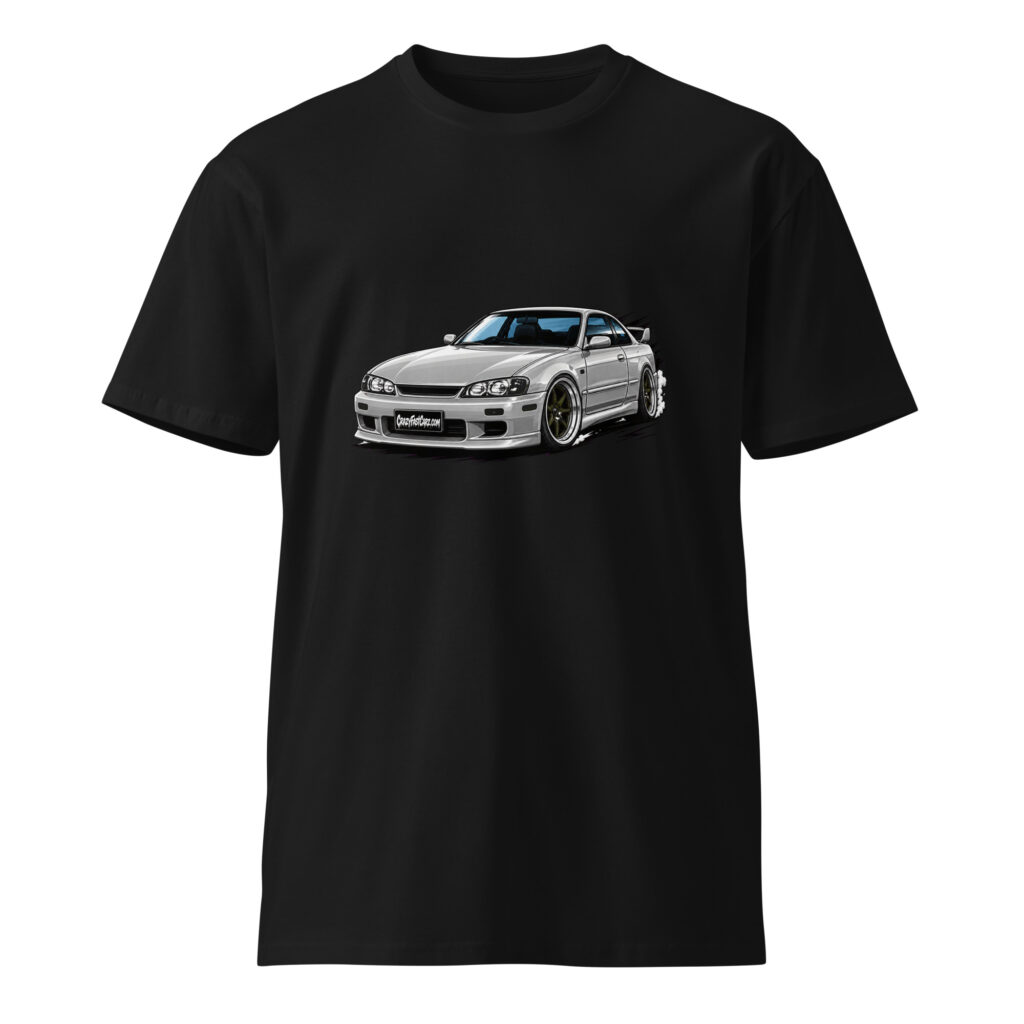 Nissan S14 Silvia Silver t-shirt